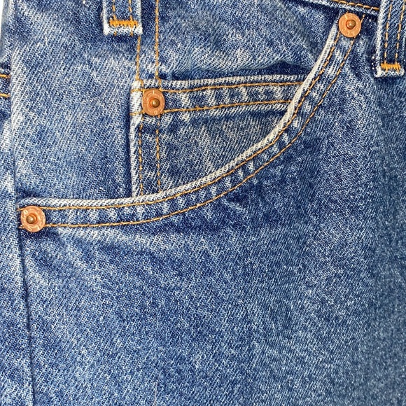 VINTAGE Levi’s 505 Dark Wash Orange Tab 1995 - Picture 7 of 16